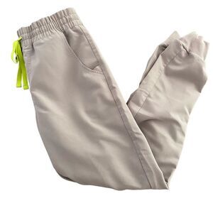 Figs High Waist Zamora Jogger Scrub Pants Slate Grey XS Limited Edition